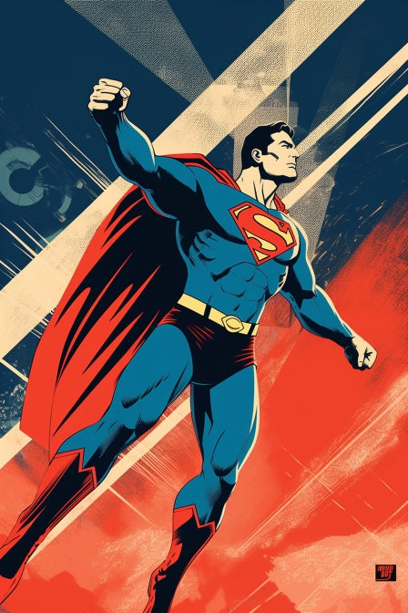 vintage superman poster